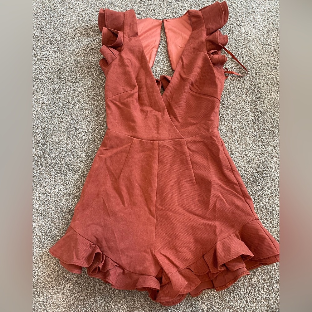NWT Saints and Secrets Romper - Red - Size XS